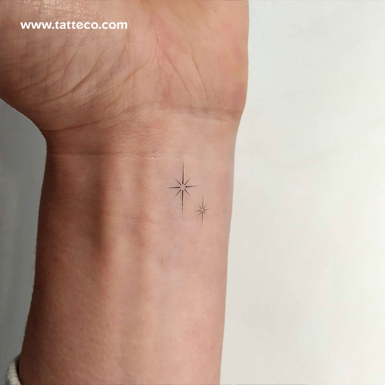 Shining North Stars Temporary Tattoo - Set of 3 – Tatteco